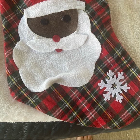 Beautiful black Santa Christmas stocking. FAST SHIPPING! - Picture 3 of 5